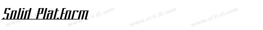 Solid Platform字体转换 Solid Platform字体转换